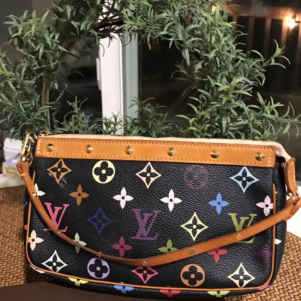 Louis Vuitton wristlet multicolor.